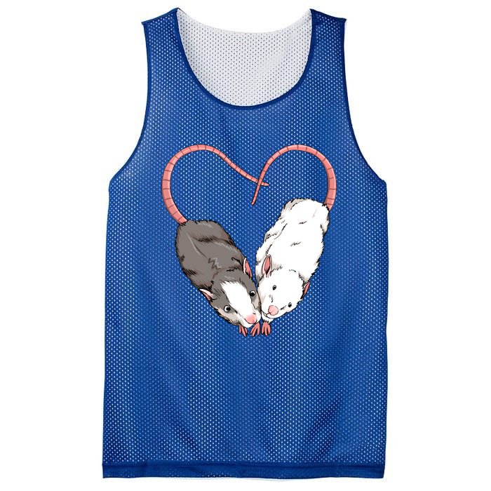 Funny Cute Small Rodent Pet Happy Heart Love Rat Lovers Gift Mesh Reversible Basketball Jersey Tank