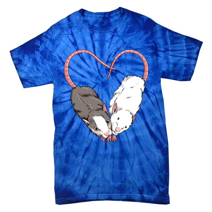 Funny Cute Small Rodent Pet Happy Heart Love Rat Lovers Gift Tie-Dye T-Shirt