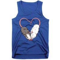 Funny Cute Small Rodent Pet Happy Heart Love Rat Lovers Gift Tank Top