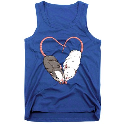 Funny Cute Small Rodent Pet Happy Heart Love Rat Lovers Gift Tank Top