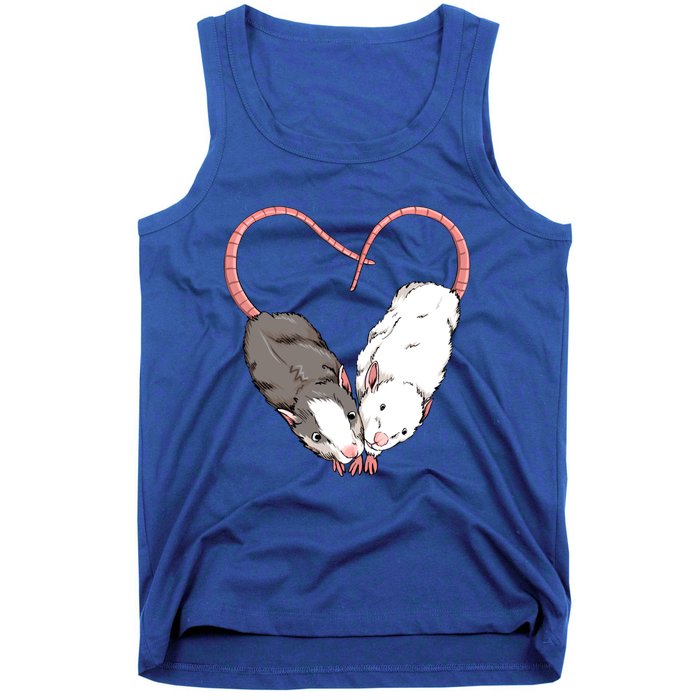 Funny Cute Small Rodent Pet Happy Heart Love Rat Lovers Gift Tank Top