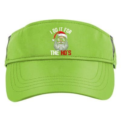 Funny Christmas Santa Claus I Do It For The Hos Cute Xmas Adult Drive Performance Visor