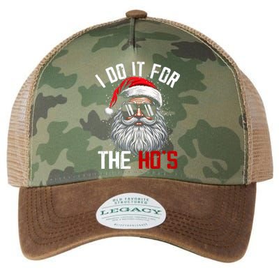 Funny Christmas Santa Claus I Do It For The Hos Cute Xmas Legacy Tie Dye Trucker Hat