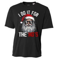 Funny Christmas Santa Claus I Do It For The Hos Cute Xmas Cooling Performance Crew T-Shirt