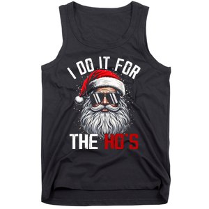 Funny Christmas Santa Claus I Do It For The Hos Cute Xmas Tank Top