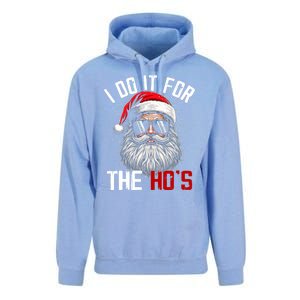 Funny Christmas Santa Claus I Do It For The Hos Cute Xmas Unisex Surf Hoodie