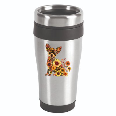 Floral Chihuahua Sunflower Mama Cute Mom Mother's Day  16oz Travel Tumbler
