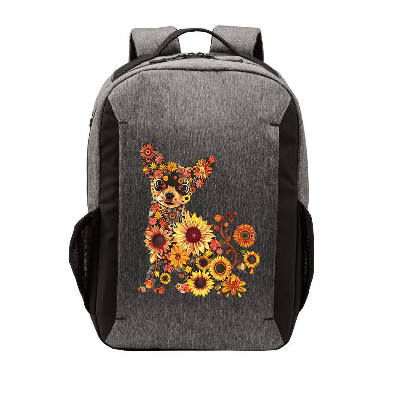 Floral Chihuahua Sunflower Mama Cute Mom Mother's Day  Vector Backpack