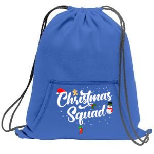 Family Christmas Squad Gift Sweatshirt Cinch Pack Bag