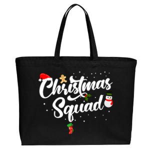 Family Christmas Squad Gift Cotton Canvas Jumbo Tote