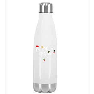 Family Christmas Squad Gift Stainless Steel Insulated Water Bottle