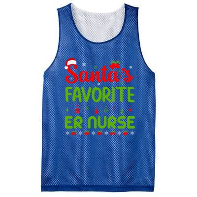 Funny Christmas Santas Favorite Er Nurse Merry Xmas Party Meaningful Gift Mesh Reversible Basketball Jersey Tank