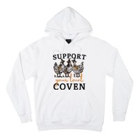 Funny Chicken Support Your Local Coven Witch Girl Farm Lover Hoodie