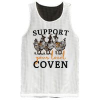 Funny Chicken Support Your Local Coven Witch Girl Farm Lover Mesh Reversible Basketball Jersey Tank