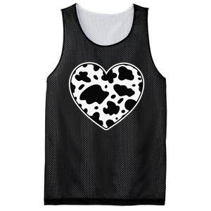 Farmer cows Skin print black and white Heart Cow Mesh Reversible Basketball Jersey Tank