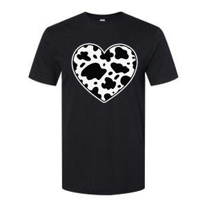 Farmer cows Skin print black and white Heart Cow Softstyle CVC T-Shirt