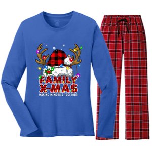 Family Christmas Squad Matching Pajamas Team Santa Cute Gift Women's Long Sleeve Flannel Pajama Set 