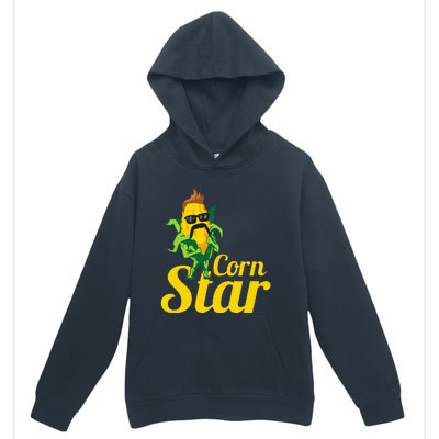 Funny Corn Star Sunglasses Mustache Maize Urban Pullover Hoodie