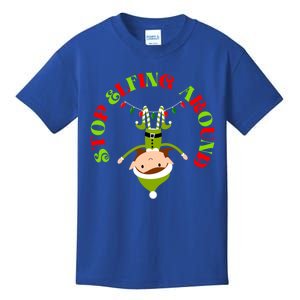 Funny Christmas Sayings Stop Elfing Around Gift Kids T-Shirt