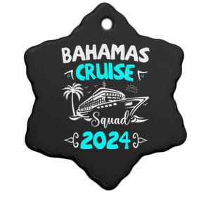 Family Cruise Squad Bahamas 2024 Summer Matching Vacation Ceramic Star Ornament