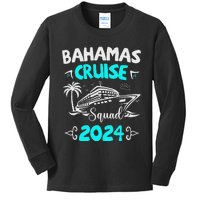 Family Cruise Squad Bahamas 2024 Summer Matching Vacation Kids Long Sleeve Shirt