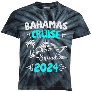 Family Cruise Squad Bahamas 2024 Summer Matching Vacation Kids Tie-Dye T-Shirt