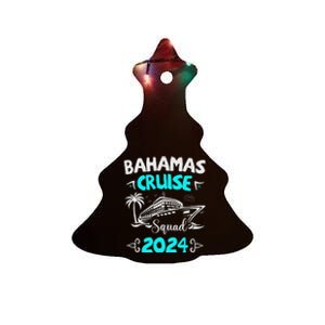 Family Cruise Squad Bahamas 2024 Summer Matching Vacation Ceramic Tree Ornament