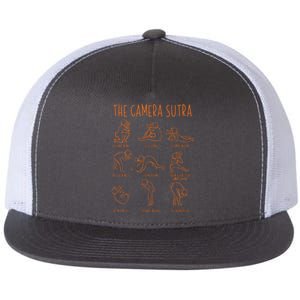 Funny Camera Sutra Photographer Photography Gift Men Women Flat Bill Trucker Hat