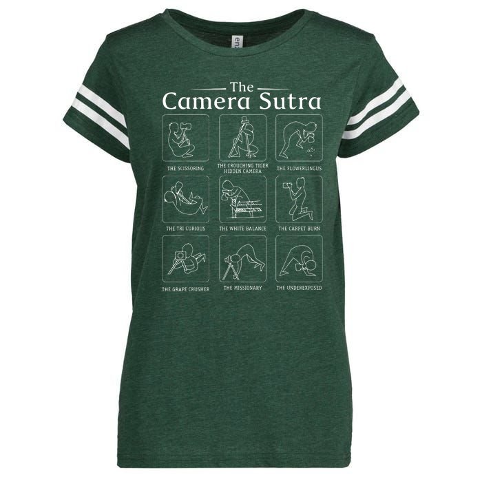 Funny Camera Sutra Photographer Photography Gift Men Women Enza Ladies Jersey Football T-Shirt