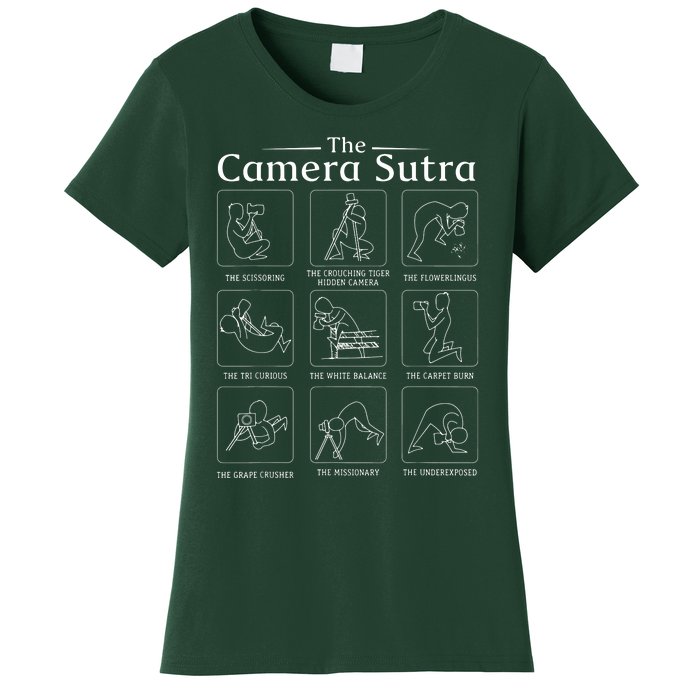 Funny Camera Sutra Photographer Photography Gift Men Women Women's T-Shirt