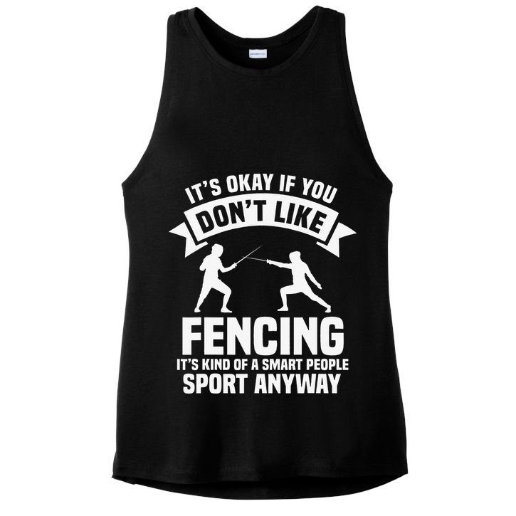 Fencing Combat Sport Fence Foil Epee Sabre Sword Fencer Ladies PosiCharge Tri-Blend Wicking Tank