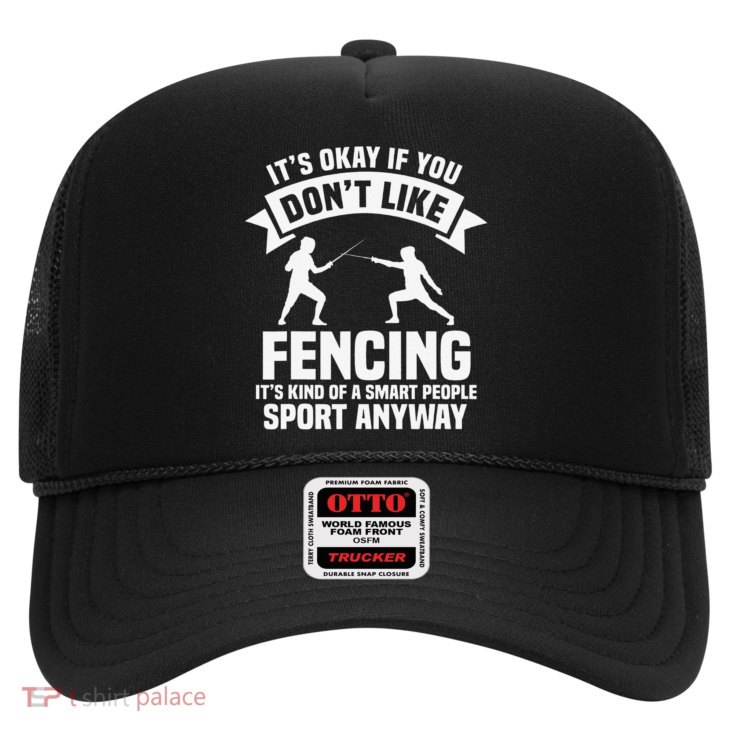 Fencing Combat Sport Fence Foil Epee Sabre Sword Fencer Trucker Hat