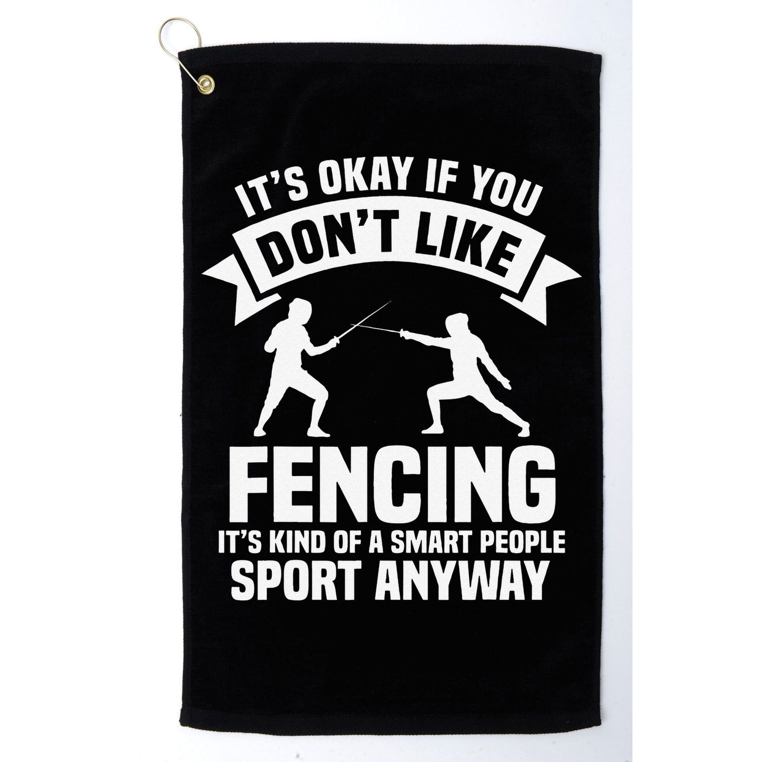 Fencing Combat Sport Fence Foil Epee Sabre Sword Fencer Golf Towel
