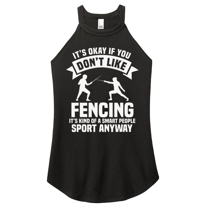 Fencing Combat Sport Fence Foil Epee Sabre Sword Fencer Women's Perfect Tri Rocker Tank