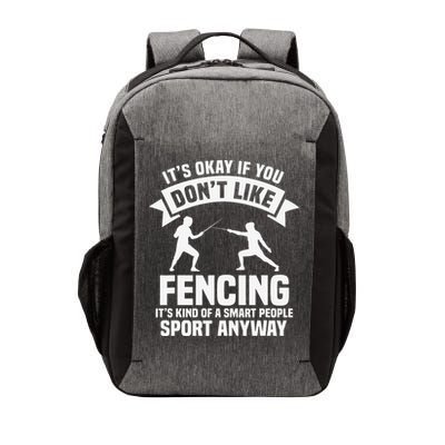 Fencing Combat Sport Fence Foil Epee Sabre Sword Fencer Vector Backpack