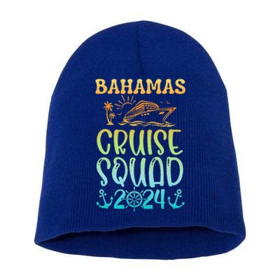 Family Cruise Squad Bahamas 2024 Summer Matching Vacation Short Acrylic Beanie