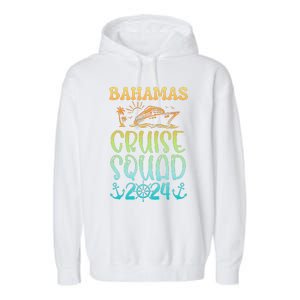 Family Cruise Squad Bahamas 2024 Summer Matching Vacation Garment-Dyed Fleece Hoodie