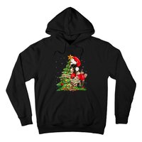 Funny Christmas Sorta Merry Sorta Scary Skeleton Xmas Tree Hoodie