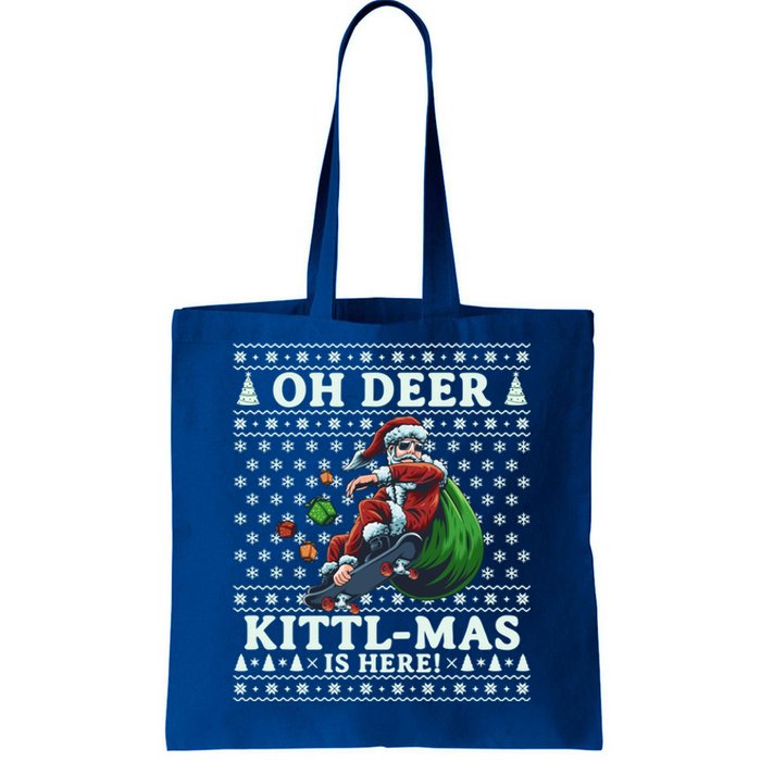 Funny Christmas Santa Claus Is Coming With Funny Gift Tote Bag