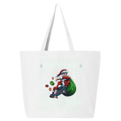 Funny Christmas Santa Claus Is Coming With Funny Gift 25L Jumbo Tote