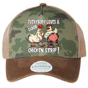 Funny Chicken Strip Saying For Men And Women Adult Humor Legacy Tie Dye Trucker Hat