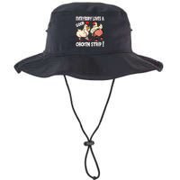 Funny Chicken Strip Saying For Men And Women Adult Humor Legacy Cool Fit Booney Bucket Hat