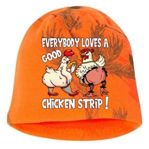 Funny Chicken Strip Saying For Men And Women Adult Humor Kati - Camo Knit Beanie