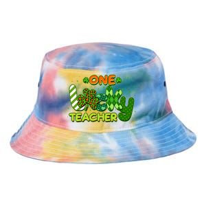 Funny Cute St Patrick's Day One Lucky Teacher Tie Dye Newport Bucket Hat