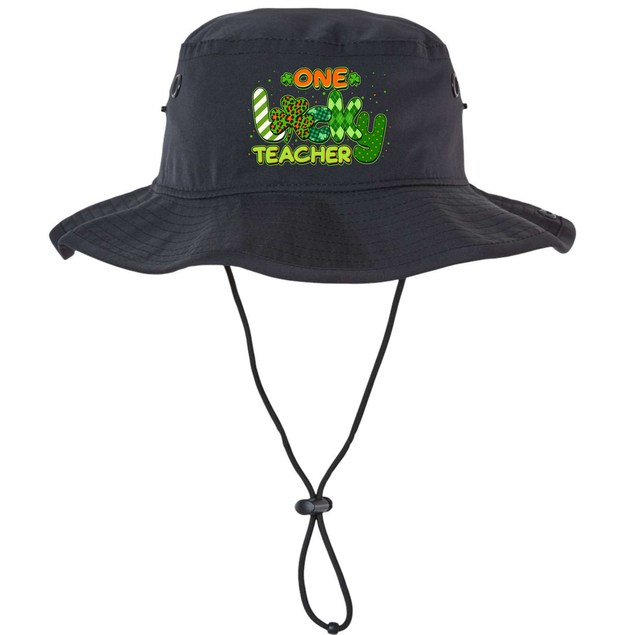 Funny Cute St Patrick's Day One Lucky Teacher Bucket Hat