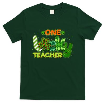 Funny Cute St Patrick's Day One Lucky Teacher T-Shirt