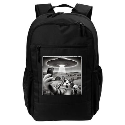 Funny Cat Selfie With Alien UFO Cat Backpack