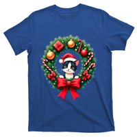 Funny Cat Santa Advent Crown Christmas Cats Lover Cat Mom Meaningful Gift T-Shirt