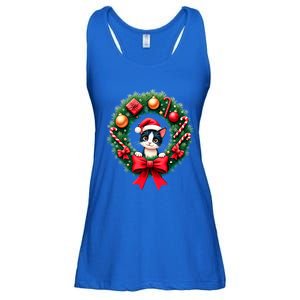 Funny Cat Santa Advent Crown Christmas Cats Lover Cat Mom Meaningful Gift Ladies Essential Flowy Tank