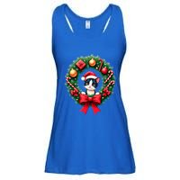 Funny Cat Santa Advent Crown Christmas Cats Lover Cat Mom Meaningful Gift Ladies Essential Flowy Tank